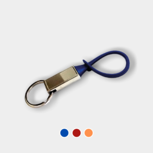 Porte clé silicone métal