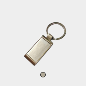Porte clé argenté métallique