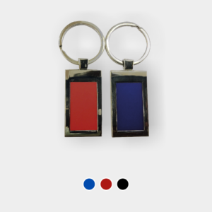 Porte clé argenté métallique