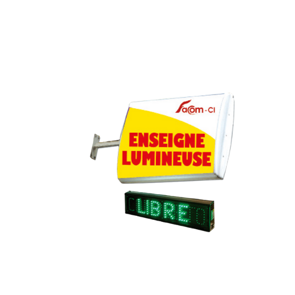 enseigne limineux