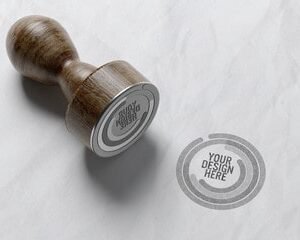 Tampon circulaire en bois