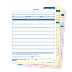 Liasse 3 feuilles autocopiant  format A4